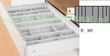 OTW 5909194905 lade indeling voor scheidings elementen